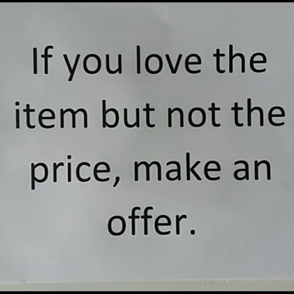 Make offers or bundle for better pieces